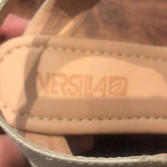 Versilia snakeskin embossed leather platform sandals, size 8, NWOT! - Picture 7 of 8